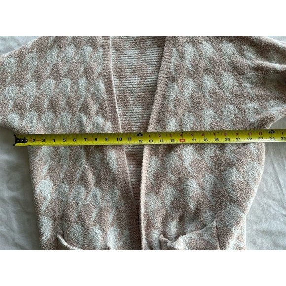 Sincerely Jules Open Front Cardigan Sweater Women's Sz L Hounds Tooth Pockets - Picture 12 of 13